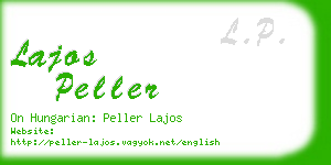 lajos peller business card